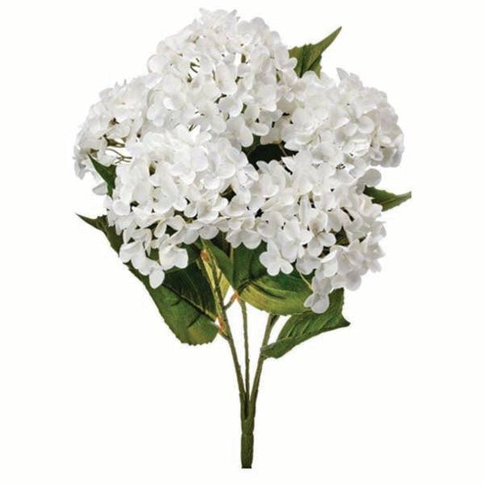 Bush – Artificial Hydrangea Stem - White