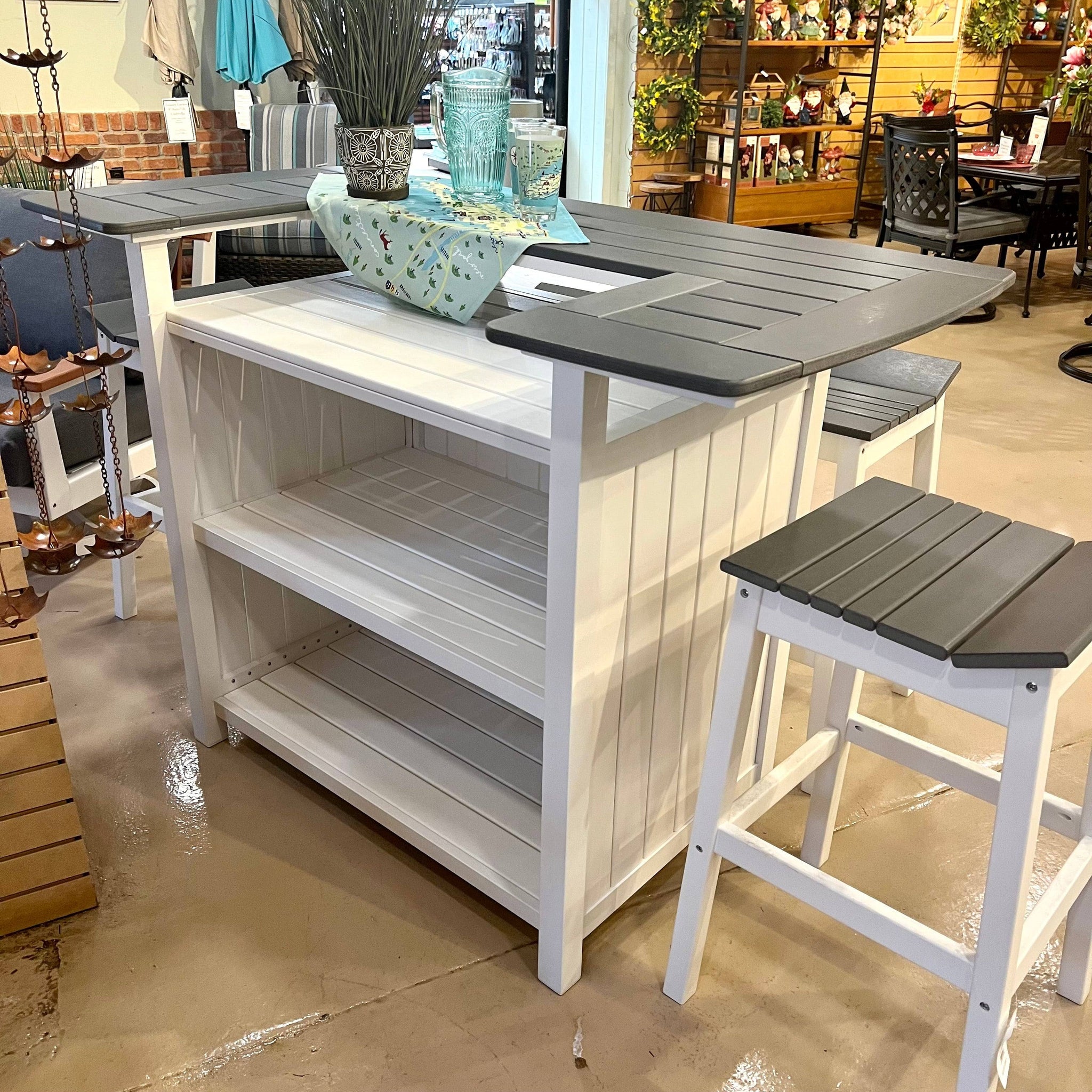 Outdoor Bar Set With 4 Stools at Alyssa Wekey blog