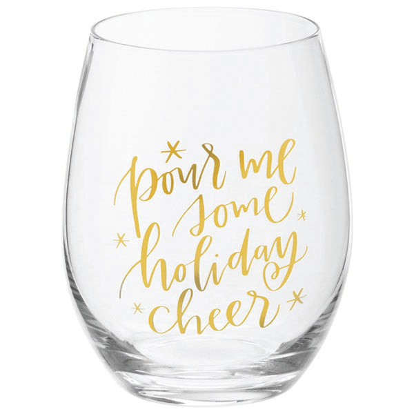 Wine Glass – Pour Me Some Holiday Cheer