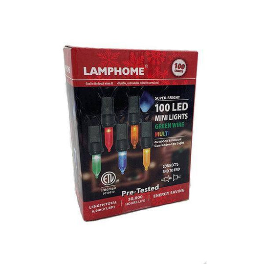 Incandescent Style LED 100 ct. String Lights Multi-Colored