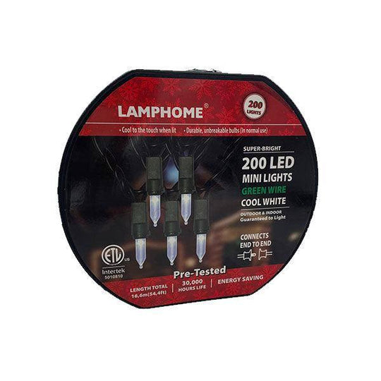 Incandescent Style LED 200 ct. String Lights Cool White