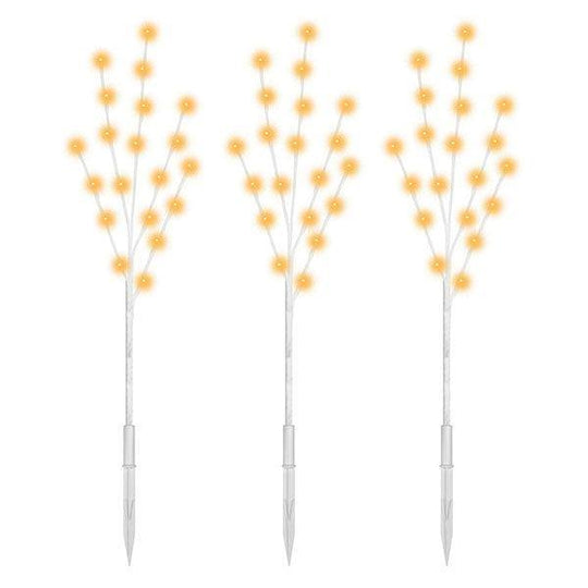 Lit Branch - 30" - Warm White - White Stem