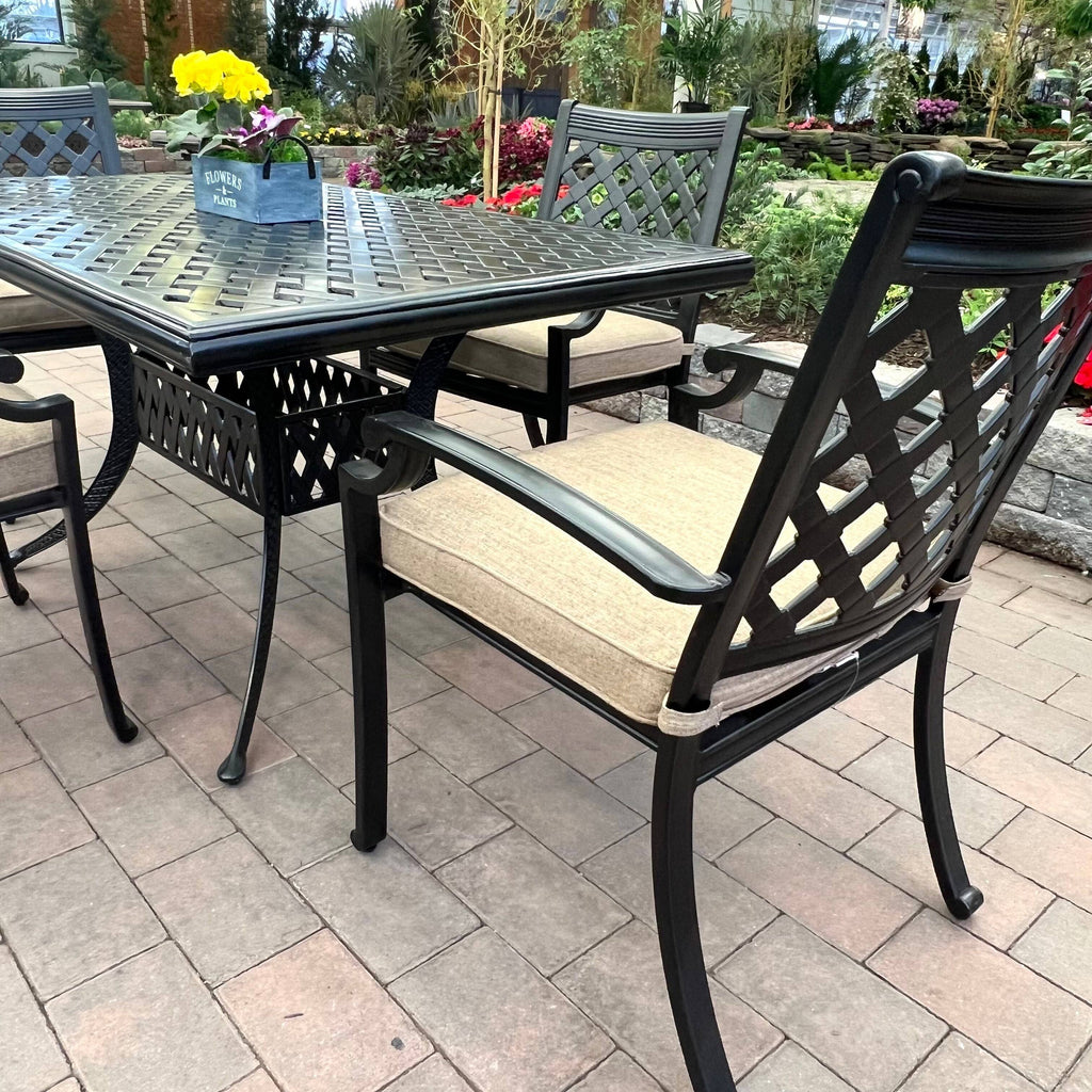 Wellington Outdoor Patio Cast Aluminum Dining Set 5 piece set