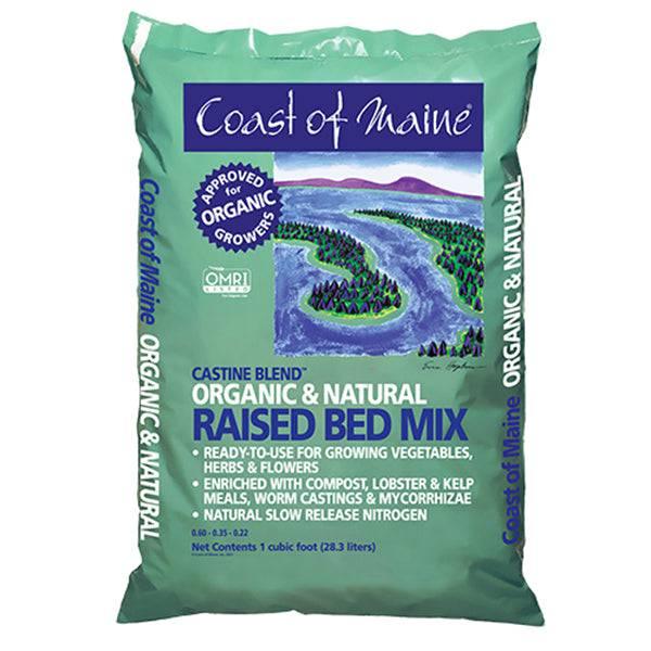 Coast of Maine - Organic & Natural Raised Bed Mix - 1 cu. ft. - Hicks Nurseries