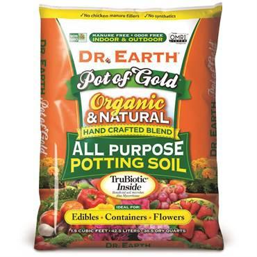 Dr. Earth® - Pot of Gold® Organic All Purpose Potting Soil - 1.5cuft - Hicks Nurseries