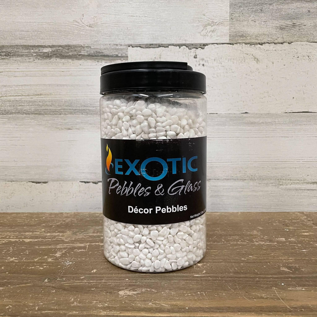 Exotic Pebbles - White Bean Pebble - 5 lb. - Hicks Nurseries