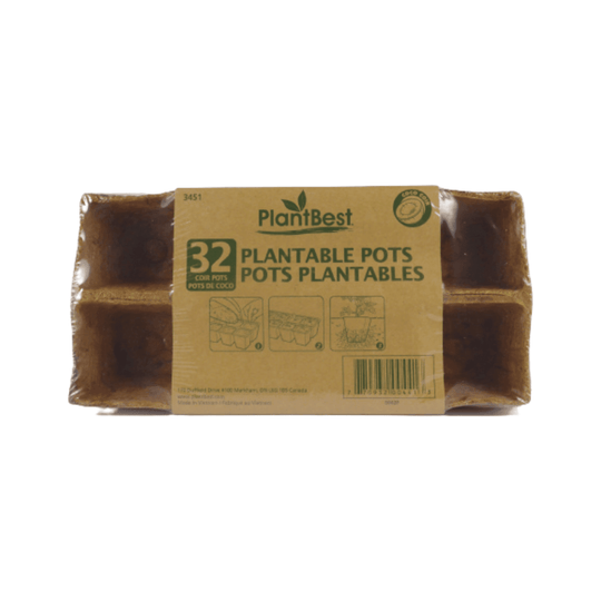 Fiber Strip Plantable Coir Pots - 50 pots