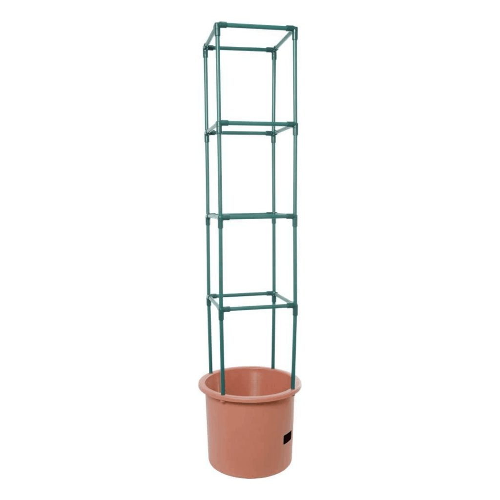 rolling self-watering tomato planter and rust-resistant tower Heavy Duty Tomato Barrel w/ Tower Planter