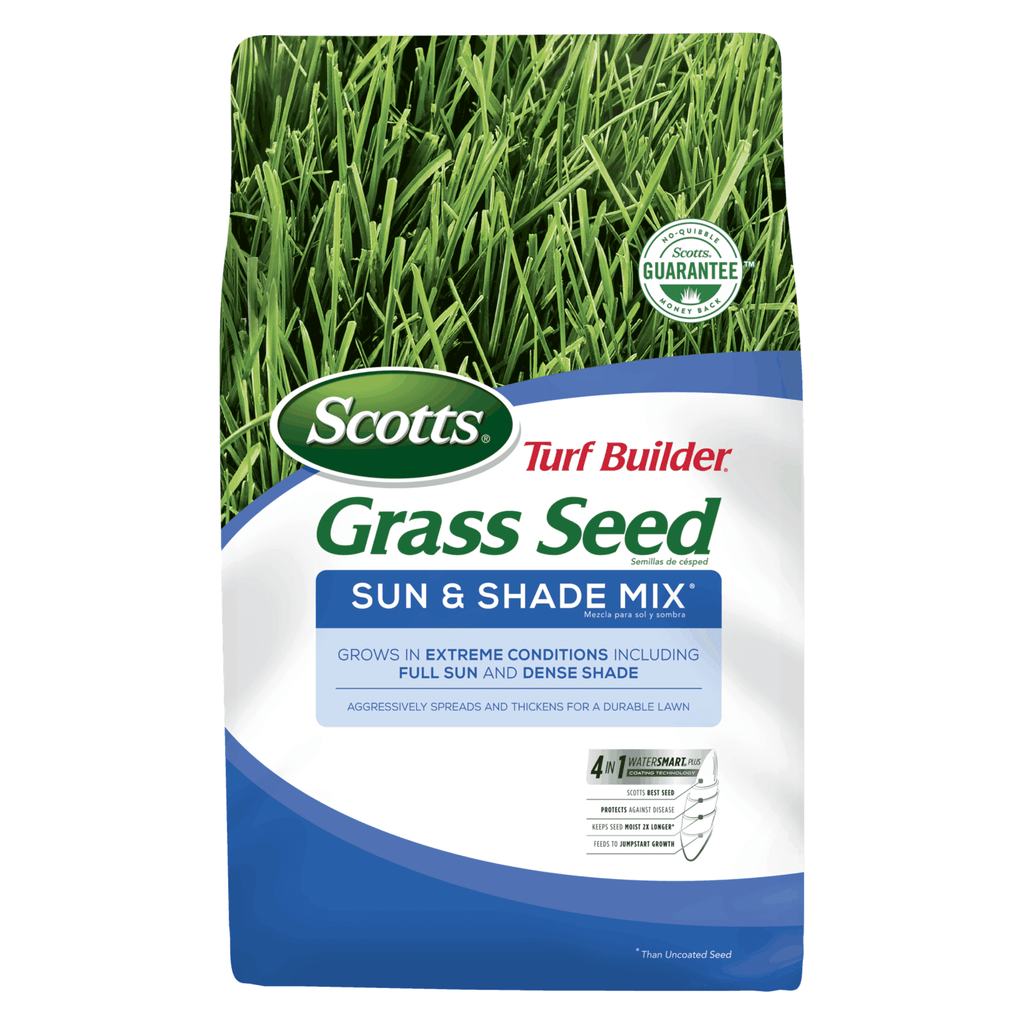 planting shade grass seed Scotts® - Turf Builder Sun & Shade Mix Grass Seed