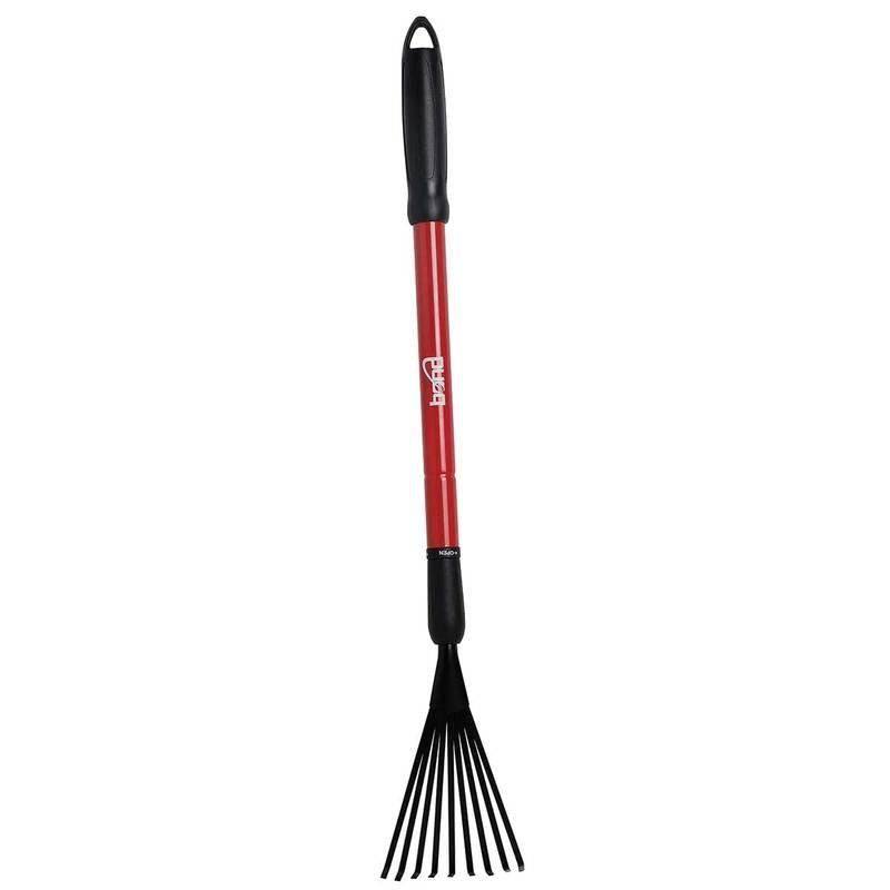 Telescopic Shrub Rake - Red