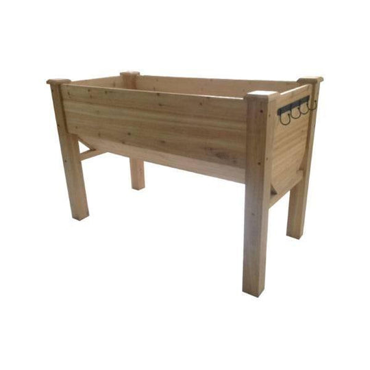 Wood Elevated Garden Bed Planter - Natural Wood - 4'x2'x32"