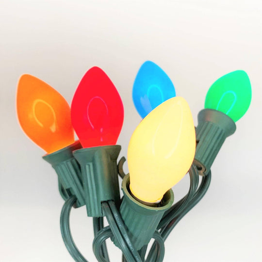 C7 25 ct. String Lights Ceramic Multi-Colored