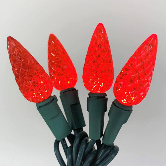 C9 LED 25 ct. String Lights Red