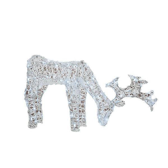 Grazing Deer - LED Outdoor Decor - 21"O/D DEER GRAZE LED 21" 100L CW