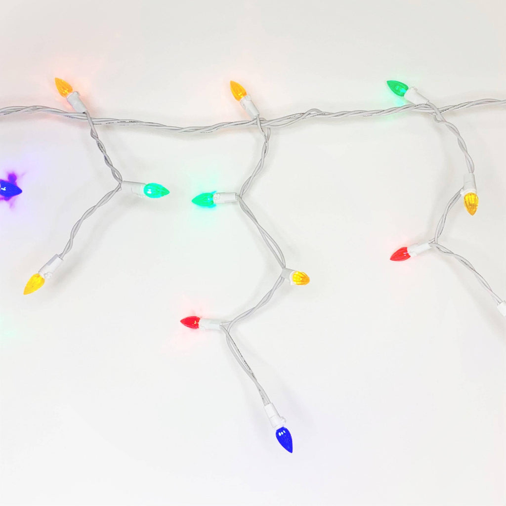 Icicle-Style LED 105 ct. C3 Light String Multi-Colored - Hicks Nurseries