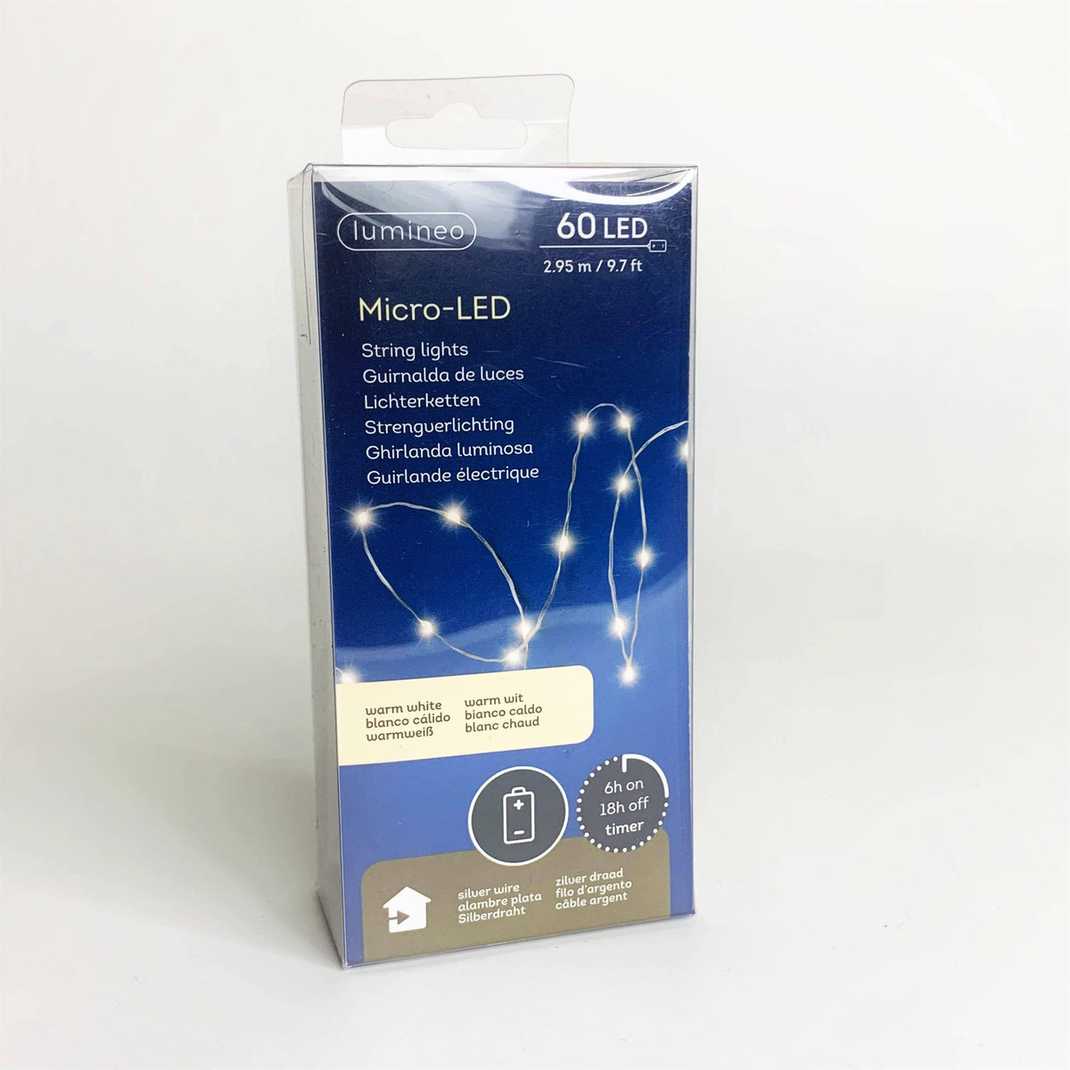 Micro Battery Operated LED String Lights Warm White