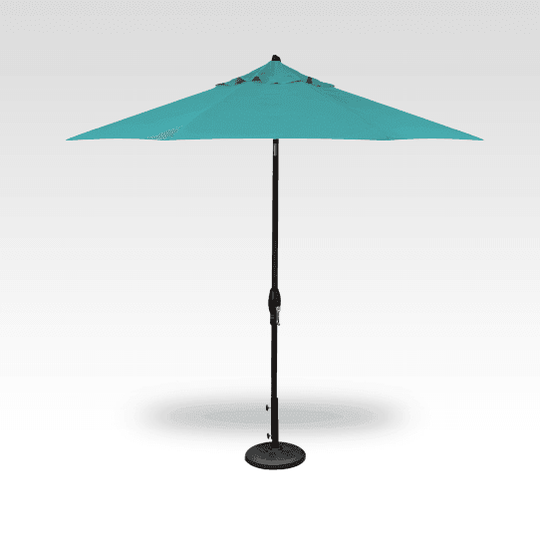 Aruba Sunbrella® Auto-tilt Umbrella - Black Pole - 9ft