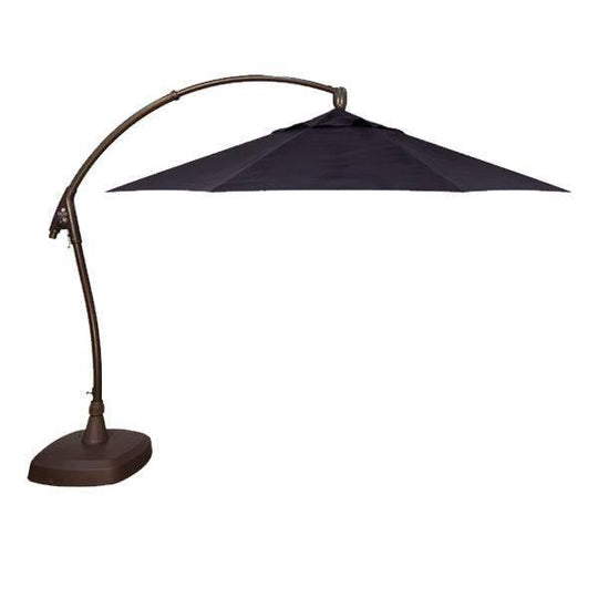 Navy Sunbrella® - Cantilever Umbrella - Bronze Frame - 11 ft.
