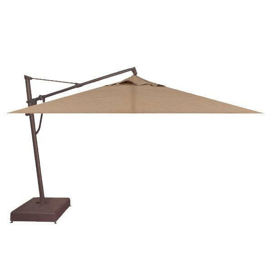 Sesame Linen Sunbrella® - Cantilever Umbrella - Bronze Frame - 10' x 13'