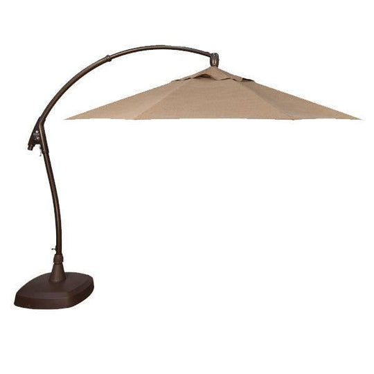 Sesame Linen Sunbrella® - Cantilever Umbrella - Bronze Frame - 11 ft.