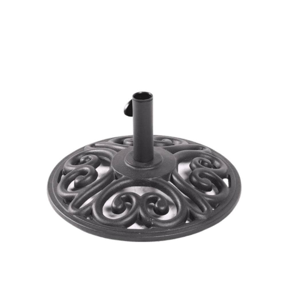 black steel patio umbrella Umbrella Base - Meidici Black