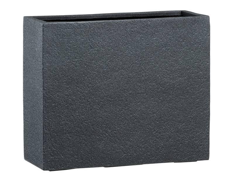Bronley Divider Planter - Black - 26-inches x 10-inches - Hicks Nurseries