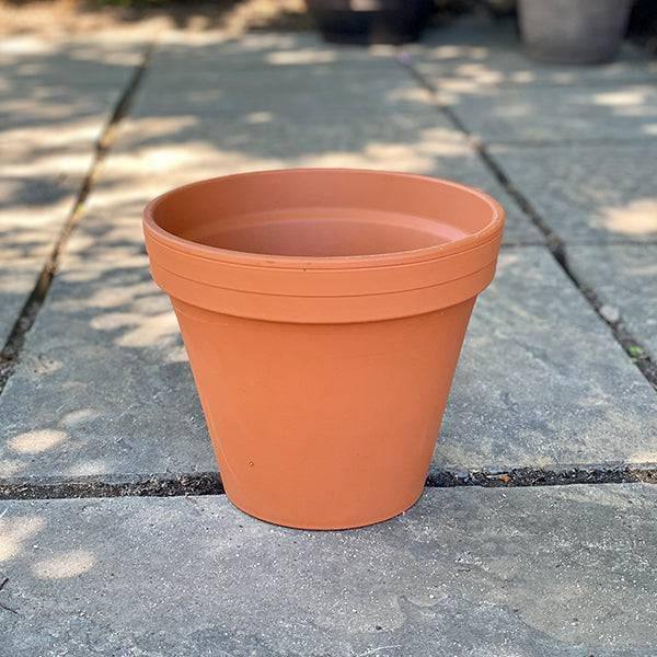 10l plant pot size Clay Pot Red 10"