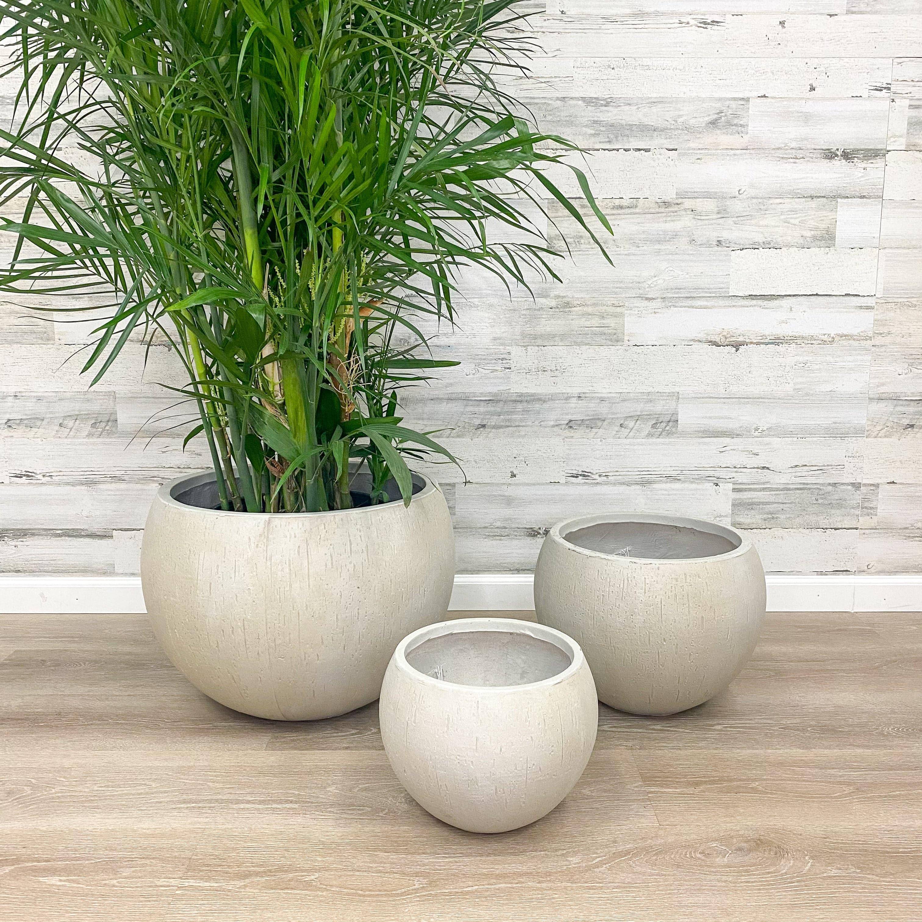 decoris garden planter fibreclay Fibreclay Orb Planter - Beige