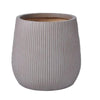 Fiberclay Ribbed Planter - Taupe - 17-inch - Hicks Nurseries