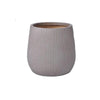 Fiberclay Ribbed Planter - Taupe - 9-inch - Hicks Nurseries