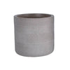 Fiberclay Striped Cylinder - Taupe - 10-inch - Hicks Nurseries