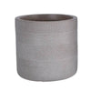 Fiberclay Striped Cylinder - Taupe - 12-inch - Hicks Nurseries