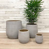 Fiberclay Tall Belly Planter - Taupe - 17-inch - Hicks Nurseries
