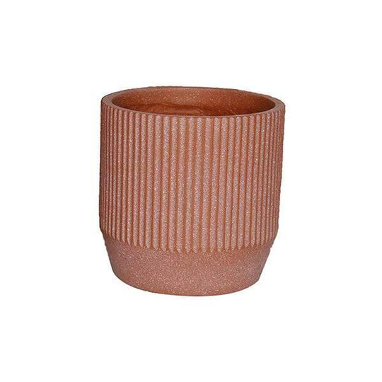 Fibreclay Taper Cylinder Planter - Terra Cotta - 10-inch
