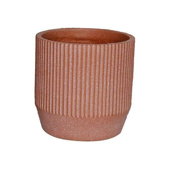 Fibreclay Taper Cylinder Planter - Terra Cotta - 12-inch