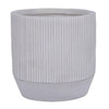 Fiberclay Taper Cylinder - White - 15-inch - Hicks Nurseries