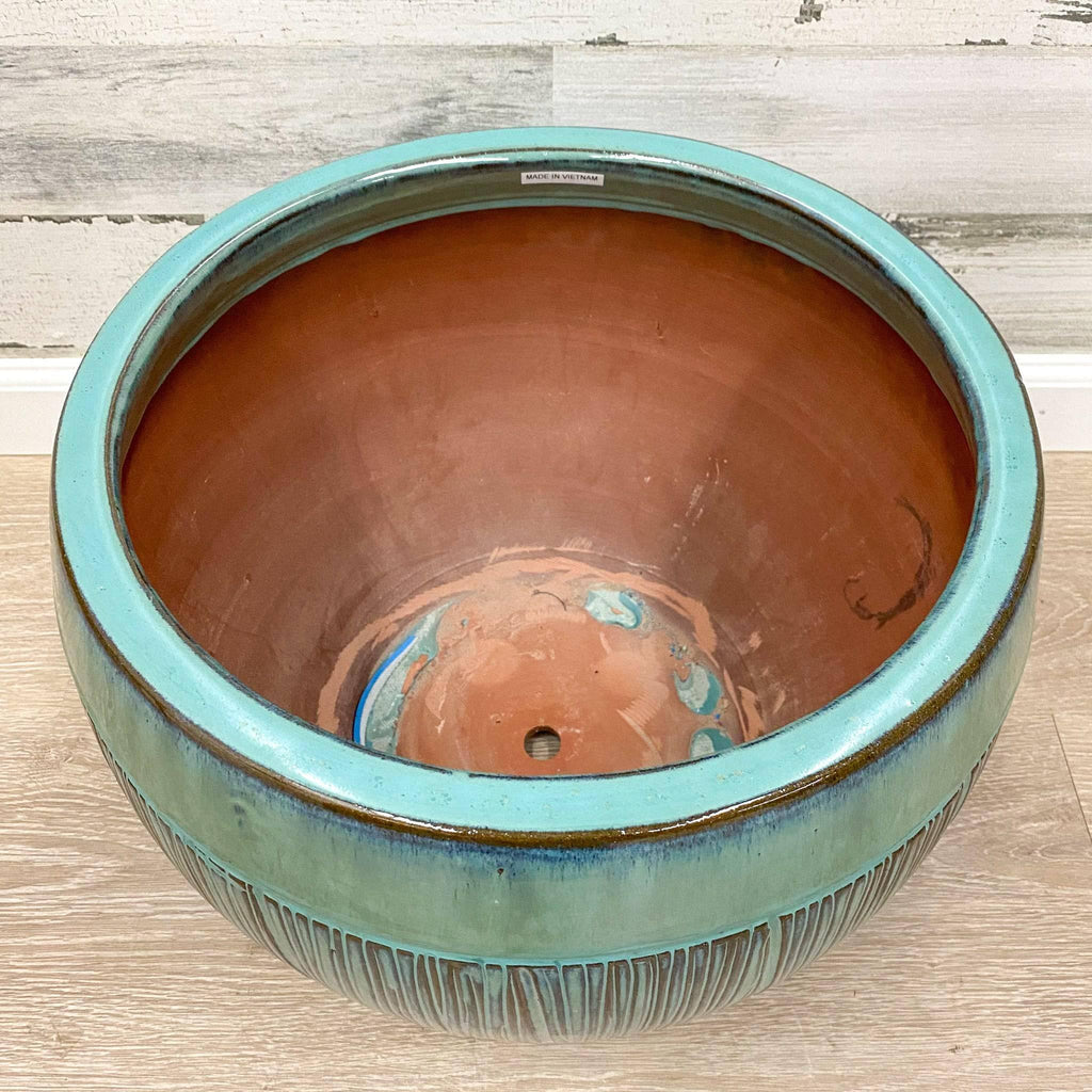 16 inch ceramic pots for plants Halona Planter - Blue/Green