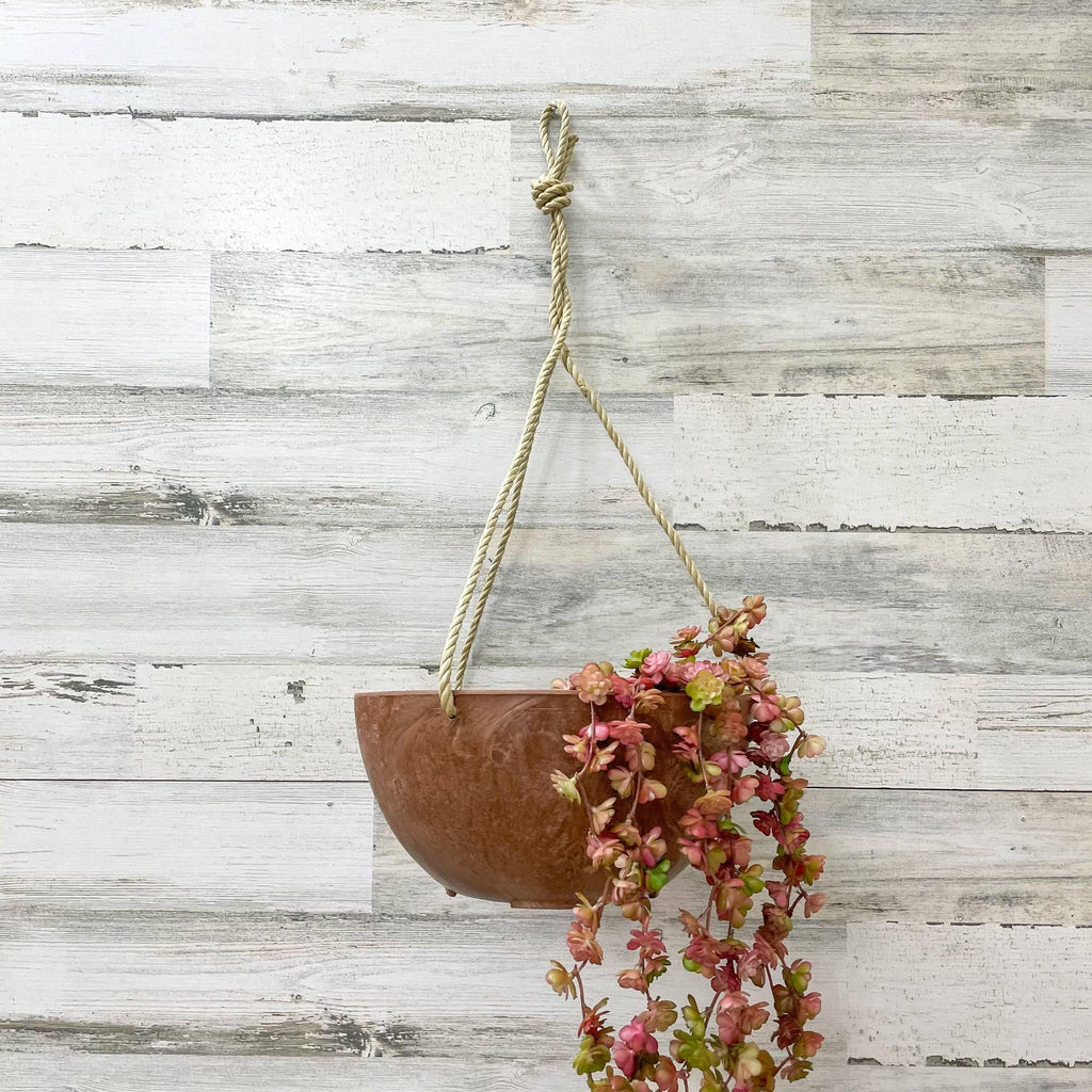 Hanging Bowl - Rust - 10-inches - Hicks Nurseries