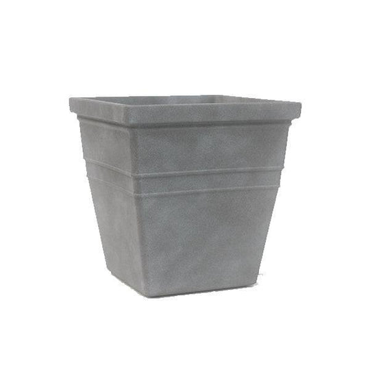 Lightweight Square Planter - Grey - 16-inch
