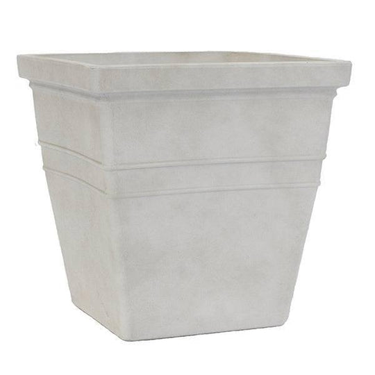 Lightweight Square Planter - Sand White - 13-inch
