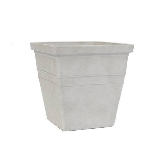 Lightweight Square Planter - Sand White - 16-inch
