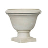 Lightweight Squat Urn - White - 16-inch - Hicks Nurseries