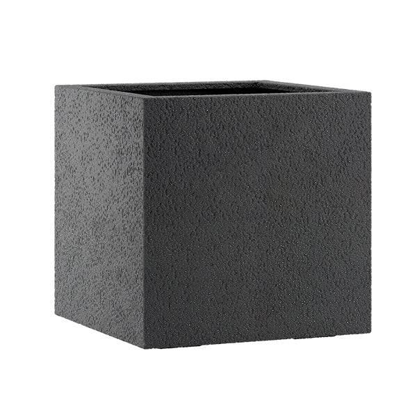 Lisburn Cube Planter - Black - 10.5-inches - Hicks Nurseries