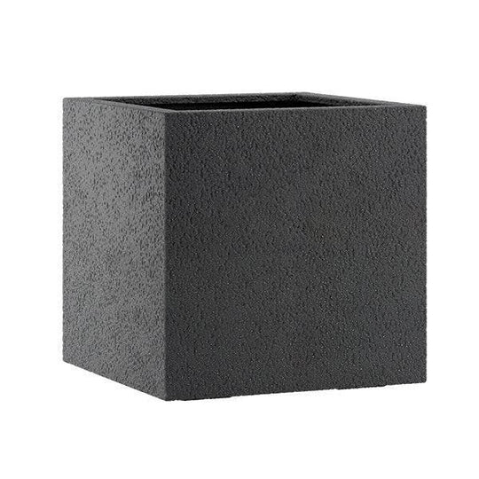 Lisburn Cube Planter - Black - 10.5-inches
