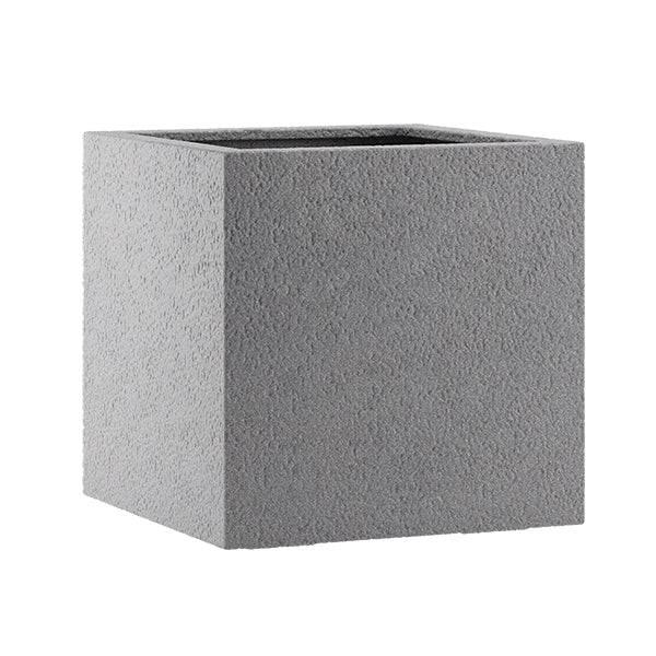 Lisburn Cube Planter - Grey - 10.5-inches - Hicks Nurseries