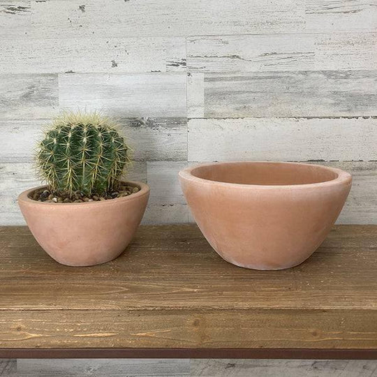 Maloja Clay Bowl Planter- 9-inch