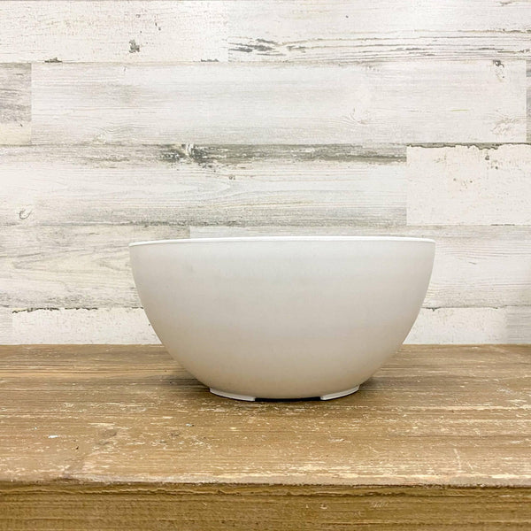 Napa Bowl Planter - White - 10-inches - Hicks Nurseries