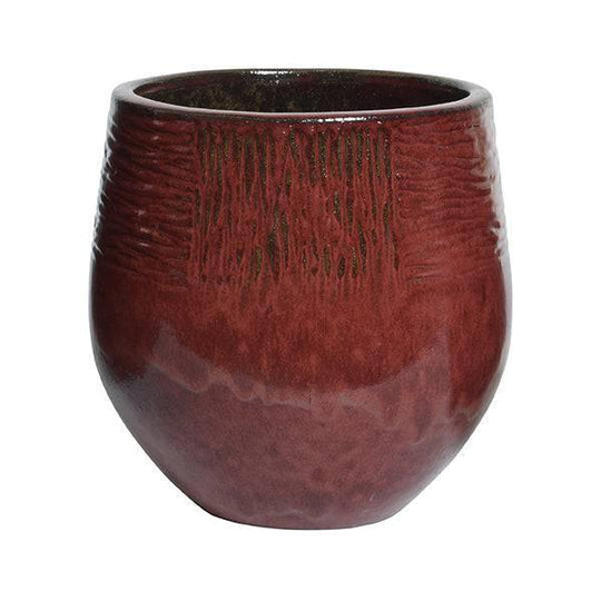 Noah Planter - Red - 10-inch
