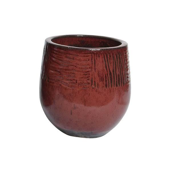 Noah Planter - Red - 8-inch