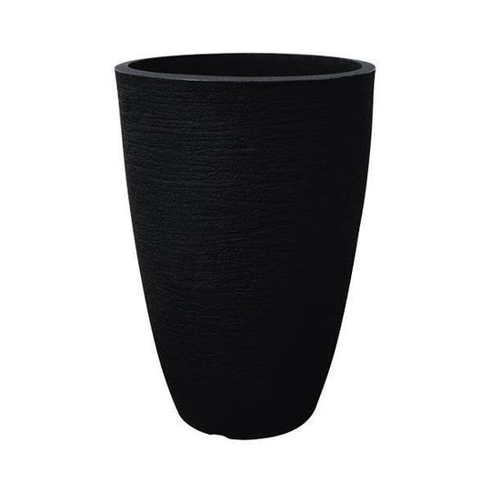 Planter - Modern Conical - Black - 11-inch